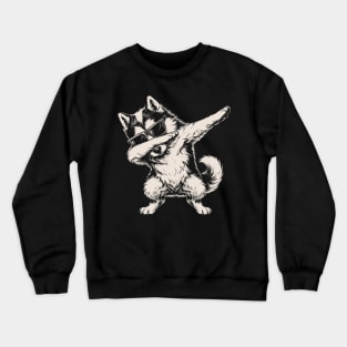 Dabbing Dog Crewneck Sweatshirt